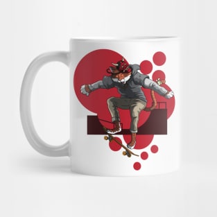 Skater Cat Mug